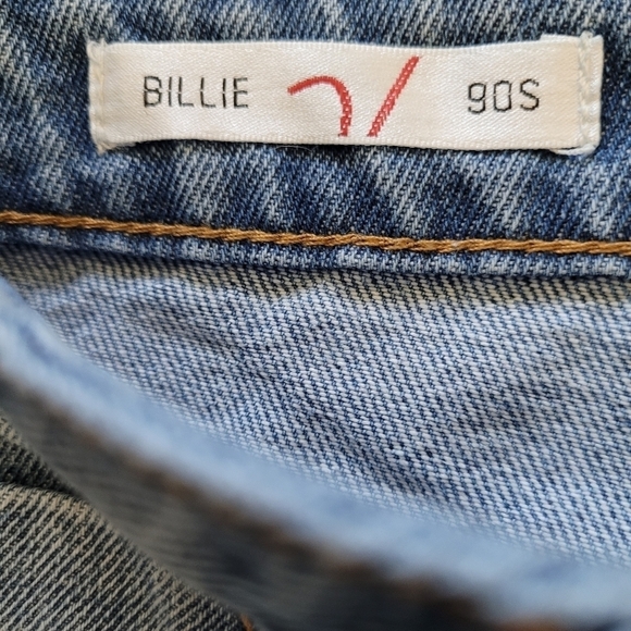 Vigoss Womens 28 High Rise Straight Jean Distressed Billie 90s light wash new - Picture 5 of 8